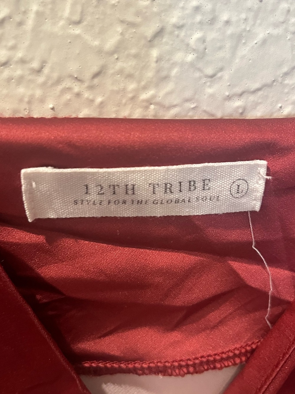 12th Tribe Mulberry Ombré Satin Maxi Dress - Picture 7 of 8